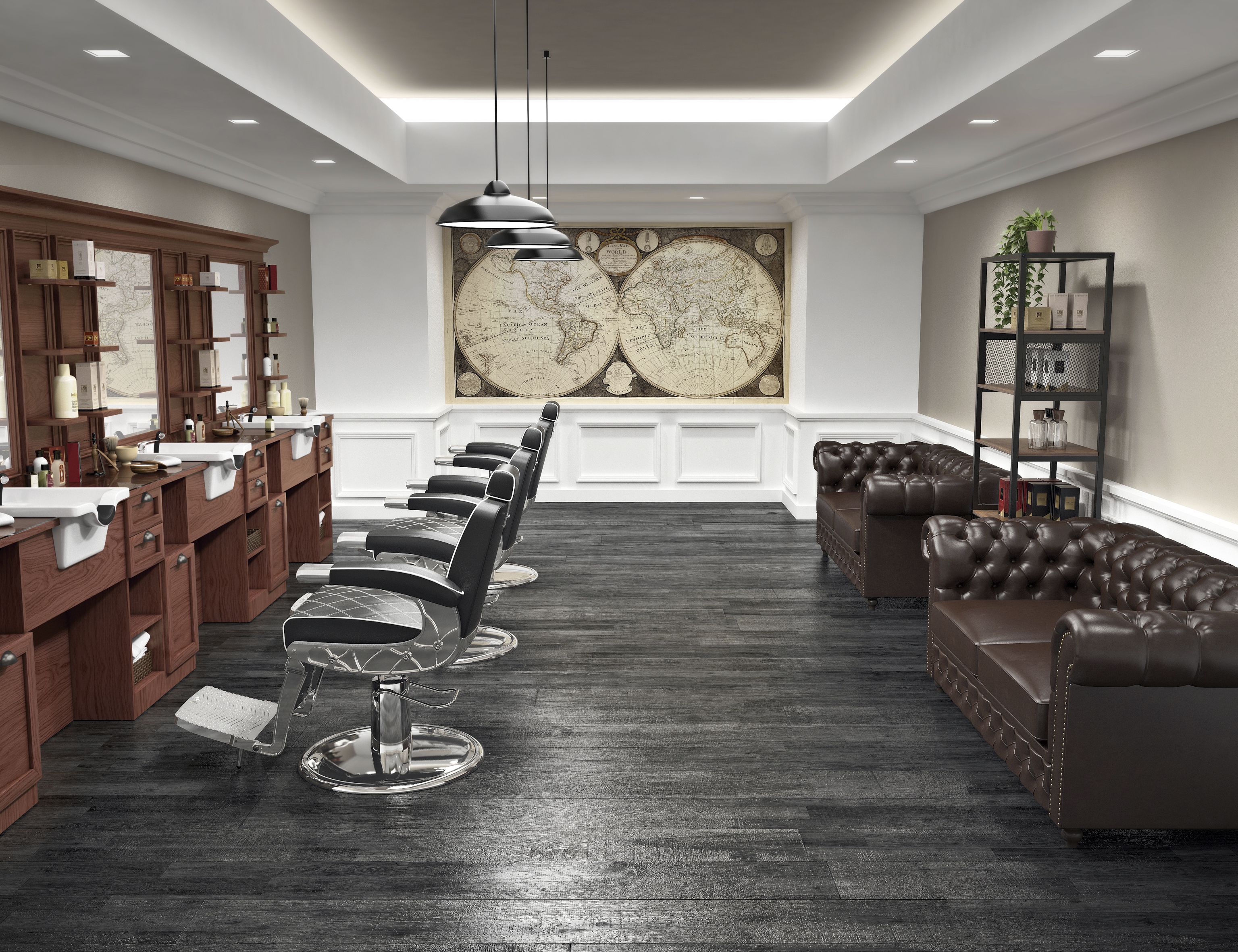 Salon complet barbier